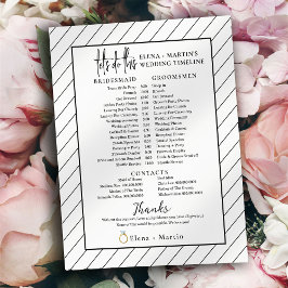 Minimal gezeichneter Skripttext Hochzeitstag Zeitl