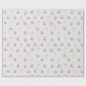 Minimal Gift Boxes Christmas Wrapping Paper Geschenkpapier (Flach)