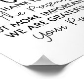 Minimal Gift Table Sign for Wedding Bridal Shower  Poster (Ecke)