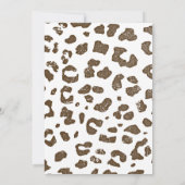 Minimal Giraffe Thema Geburtstag Einladung (Rückseite)