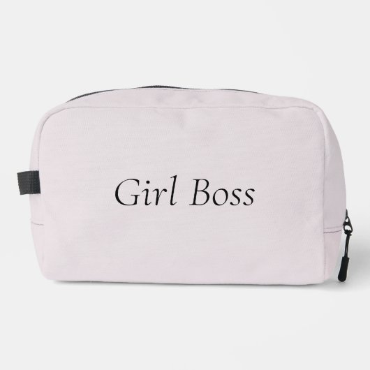 Minimal Girl Boss Modern Waschbeutel (Vorderseite)