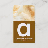 Minimal Gold Branding Visitenkarte (Vorderseite)