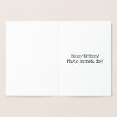 Minimal Gold Foil 20. Geburtstag Grußkarte Folienkarte (Innenseite)