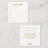 Minimal Gold Galaxy Earring Display Quadratische Visitenkarte (Vorne/Hinten)