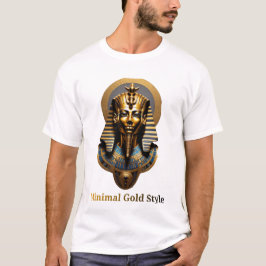 * Minimal Gold Maske T-Shirt – Luxus Streetwear