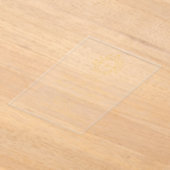 Minimal Gold Monogram Acrylic Wedding Invitation Acryleinladungen (Ablage )