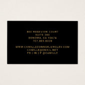 Minimal Gold Monogram Schmuck Designer Earring (Rückseite)