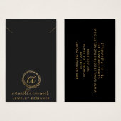 Minimal Gold Monogram Schmuck Designer Necklace (Vorne & Hinten)