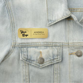 Minimal Gold Safety Button Business Company Logo (Beispiel)