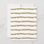 Minimal Gold Sequin Flat Note Personal Stationery Einladung (Rückseite)