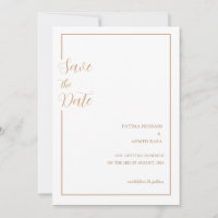 Minimal Gold Stilvolle muslimische Hochzeit retten