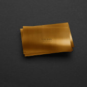 Minimal Gold Warm Metallic Steel VIP Visitenkarte