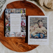 Minimal Gold Was für ein Jahr FotoCollage Weihnach