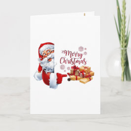 Minimal Golden Christmas Tree Card | Elegant Holid Karte