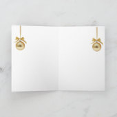 Minimal Golden Christmas Tree Card | Elegant Holid Karte (Innenseite)