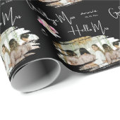 Minimal Goodbye Miss Hallo Mrs. Brautparty Geschenkpapier (Rolleneckpunkt)