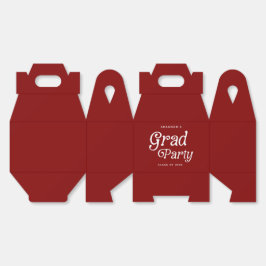 Minimal Grad Party Retro Abschluss Bevorzugungsbox Geschenkschachtel