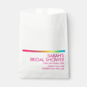 Minimal Gradient Holographic Brautparty Geschenktütchen (Vorderseite)