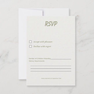 Minimal Graduation RSVP Card Template Dankeskarte