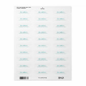 Minimal grafisch | Aqua Blue Hipster (Vorne)