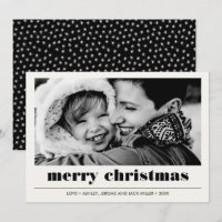 Minimal grafisch | Black Merry Christmas Foto