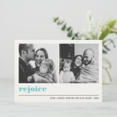 Minimal grafisch | Frohe Weihnachten 2 Foto Karte (Stehend Vorderseite)