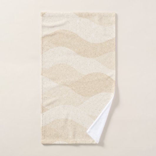 Minimal Grain Texture ,Soft, Neutral pattern Badhandtuch Set (Handtuch)