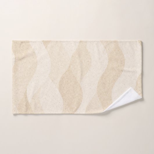 Minimal Grain Texture ,Soft, Neutral pattern Badhandtuch Set (Handtuch)