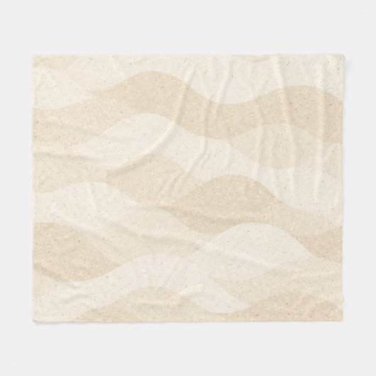Minimal Grain Texture ,Soft, Neutral pattern Fleecedecke (Vorderseite (Horizontal))