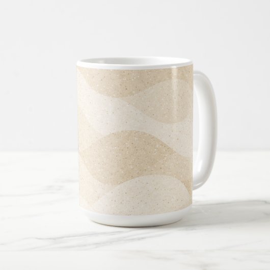 Minimal Grain Texture ,Soft, Neutral pattern Kaffeetasse (VorderseiteRechts)