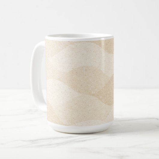Minimal Grain Texture ,Soft, Neutral pattern Kaffeetasse (Vorderseite Links)