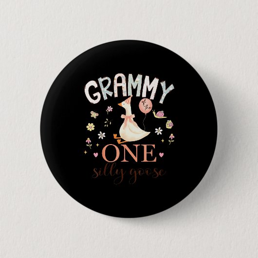 Minimal Grammy One Silly Goose 1st Button (Vorderseite)
