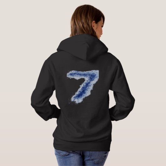 Minimal Graphic Pullover Hoodie – Premium Casual (Schwarz voll)