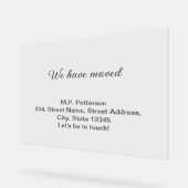 Minimal grau haben wir hinzugefügt Namen Adresse T Acrylschild (Winkel)