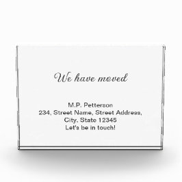 Minimal grau haben wir hinzugefügt Namen Adresse T Fotoblock