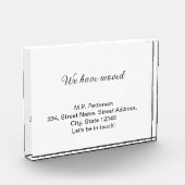 Minimal grau haben wir hinzugefügt Namen Adresse T Fotoblock (Links)