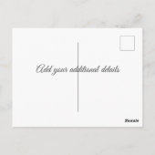 Minimal grau haben wir hinzugefügt Namen Adresse T Postkarte (Rückseite)