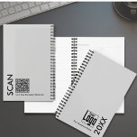 Minimal Gray Black Small Business Termin Buch Planer<br><div class="desc">Die Minimal Grey Black Small Business Termin Buchvorlage ist Teil der Grauen Business Card Designs & Marketing Items Collection. Es hat ein stylisches hellgraues Cover mit einem quadratischen Firmenlogo und in fett formatierter Typografie das Jahr und den Firmennamen in der unteren rechten Ecke des vorderen Covers. Die verlassen Ecke auf...</div>