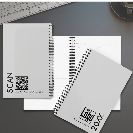 Minimal Gray Black Small Business Termin Buch Planer