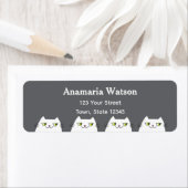 Minimal Gray Cat Return Address (Insitu)