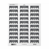 Minimal Gray Cat Return Address (Vorne)