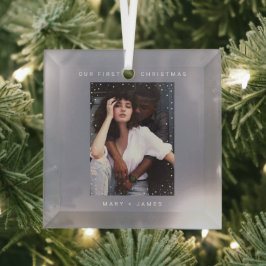 Minimal Gray Modern | Leichtes und Verheiratetes F Ornament Aus Glas