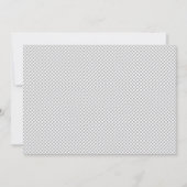 Minimal Gray Polka Dot Muster Save The Date (Vorderseite)