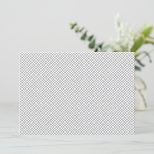 Minimal Gray Polka Dot Muster Save The Date (Stehend Vorderseite)