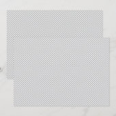 Minimal Gray Polka Dot Muster Save The Date (Vorne/Hinten)