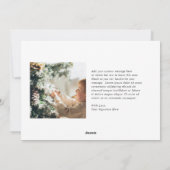 Minimal Green Border Foto Elegante Weihnachten (Rückseite)