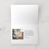 Minimal Green Border Foto Elegante Weihnachten (Innen Mitte)