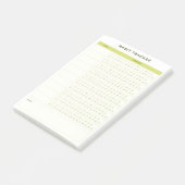 Minimal Green Daily Checklist Planner Design Post-it Klebezettel (angewinkelt)