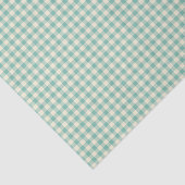Minimal Green Tartan Kariert Gingham Weihnachten Seidenpapier (Ausschnitt)