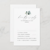 Minimal Greenerity Wedding RSVP (Vorne/Hinten)